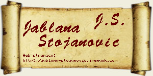 Jablana Stojanović vizit kartica